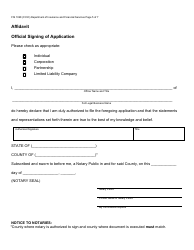 Form FIS1028 Sales Finance Company License Application - Michigan, Page 8