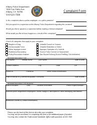 Personnel Complaint Form - City of Albany, California, Page 3