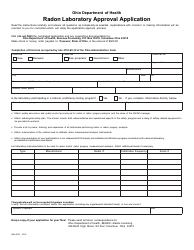 Document preview: Form HEA5512 Radon Laboratory Approval Application - Ohio