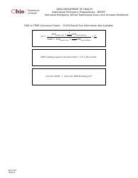 Form HEA5142 Individual Emergency Worker Radiological Dose Limit Increase Worksheet - Ohio, Page 2