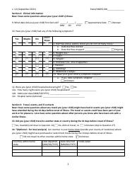 Cyclosporiasis National Hypothesis Generating Questionnaire - New Jersey, Page 3