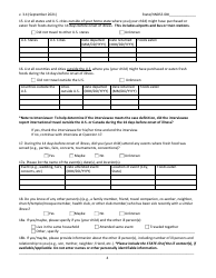 Cyclosporiasis National Hypothesis Generating Questionnaire - New Jersey, Page 4