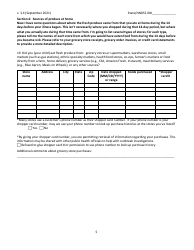 Cyclosporiasis National Hypothesis Generating Questionnaire - New Jersey, Page 5