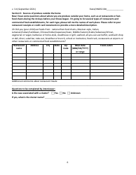 Cyclosporiasis National Hypothesis Generating Questionnaire - New Jersey, Page 6