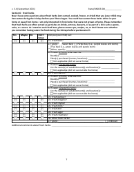 Cyclosporiasis National Hypothesis Generating Questionnaire - New Jersey, Page 7