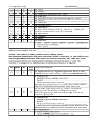 Cyclosporiasis National Hypothesis Generating Questionnaire - New Jersey, Page 9