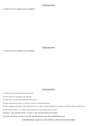 Form PW-12 (PW-1) Monthly Withholdings Form - City of Parma, Ohio, Page 2