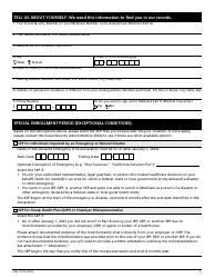 Form CMS-10797 Application for Medicare Part a and Part B - Special Enrollment Period (Exceptional Conditions), Page 2