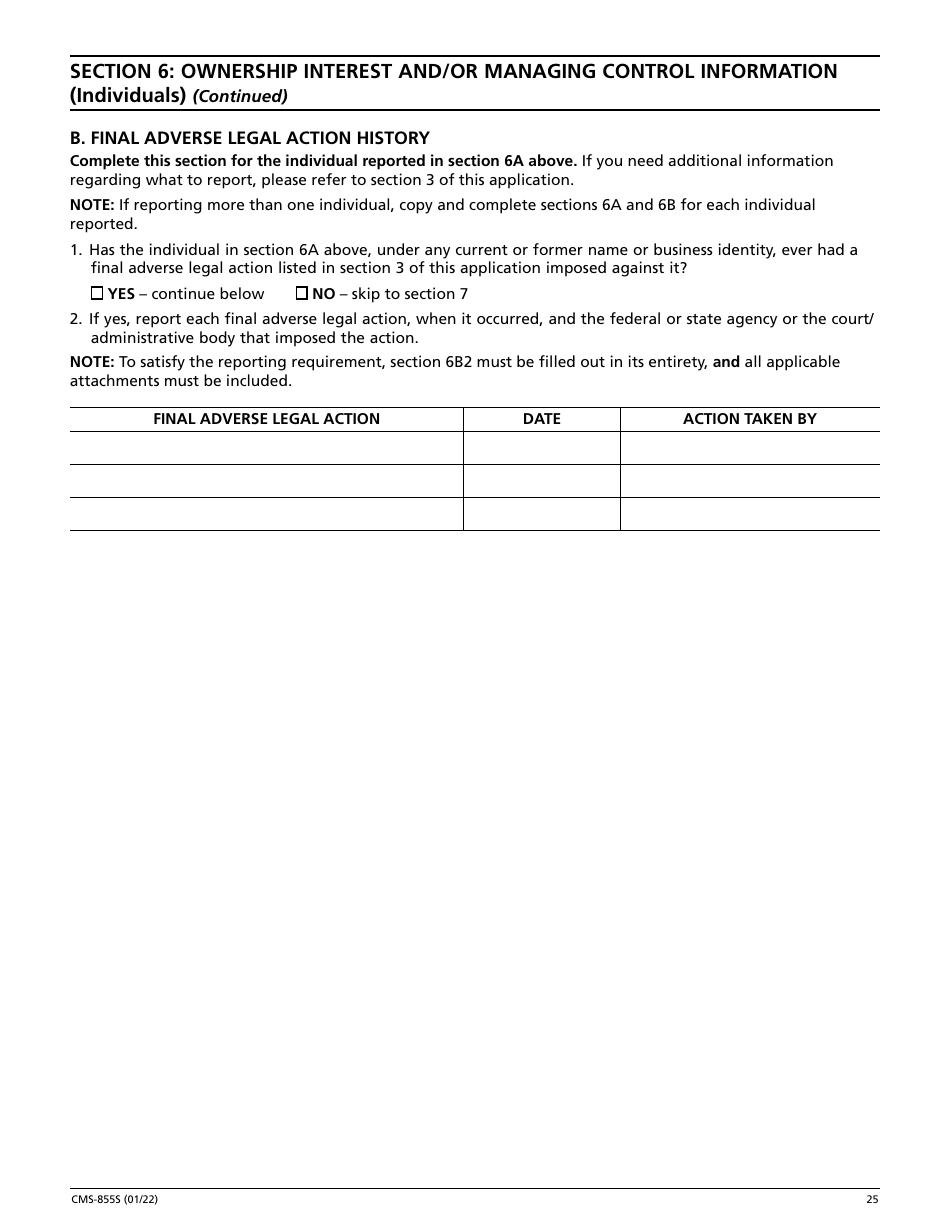 Form CMS-855S Medicare Enrollment Application - Durable Medical Equipment, Prosthetics, Orthotics, and Supplies (Dmepos) Suppliers, Page 26