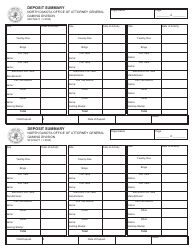 Document preview: Form SFN50277 Deposit Summary - North Dakota