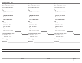 Form SFN52532 Reconciliation of Ideal Cash Banks - North Dakota, Page 2