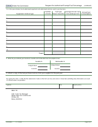 Form EFO00283 Request for Authorized Exempt Fuel Percentage - Idaho, Page 2