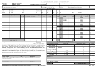 Document preview: Form MPCA Clean Water Council Member Expenses Report - Minnesota