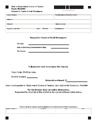 Document preview: Form RI-5000 Request for Copies of Audit Workpapers - Rhode Island