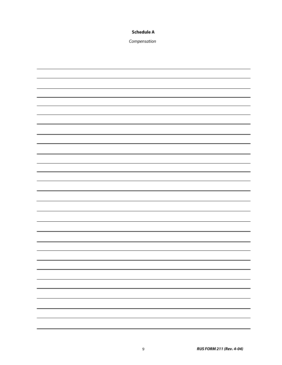 RUS Form 211 Engineering Service Contract for the Design and Construction of a Generating Plant, Page 9