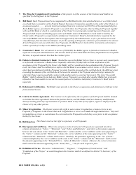 RUS Form 830 Electric System Construction Contract - Project Construction, Page 2