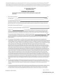 Document preview: RUS Form 168C Contractor's Bond (Use Only When Contract Is Less Than $1 Million and Surety Has Accepted a SBA* Guarantee)
