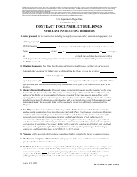 RUS Form 257 Contract to Construct Buildings - Notice and Instructions to Bidders