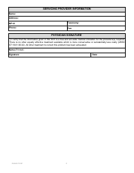 Form PA-100 Prior Authorization Request Form: General - South Dakota, Page 2