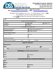 Form PA-104 Private Duty Nursing/Extended Home Health Aide Prior Authorization Request Form - South Dakota
