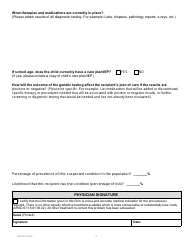 Form PA-106 Genetic Testing Prior Authorization Request Form - South Dakota, Page 2