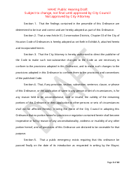 Hahc Public Hearing Draft - City of Houston, Texas, Page 2