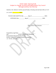 Hahc Public Hearing Draft - City of Houston, Texas, Page 3