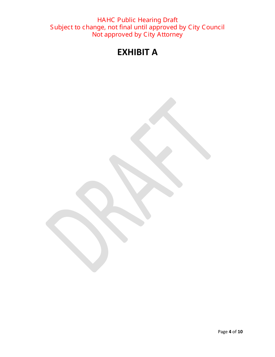 Hahc Public Hearing Draft - City of Houston, Texas, Page 4