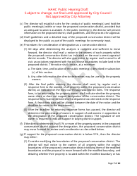 Hahc Public Hearing Draft - City of Houston, Texas, Page 7
