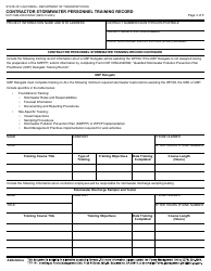 Form DOT CEM-20DCONSW Contractor Stormwater Personnel Training Record - California, Page 3