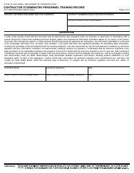 Form DOT CEM-20DCONSW Contractor Stormwater Personnel Training Record - California, Page 4