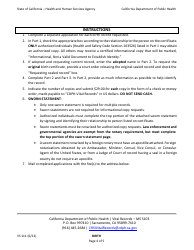 Form VS111 Application for Certified Copy of Birth Record - California, Page 4