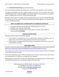 Form VS113-A Application for Certified Copy of Marriage Record - California, Page 2