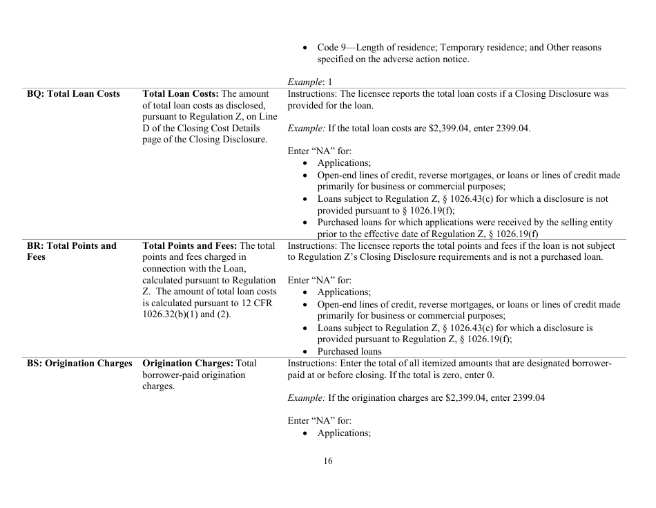 Instructions for Mortgage Log - South Carolina, Page 16