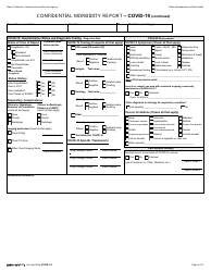 Form CDPH110D Confidential Morbidity Report - California, Page 2