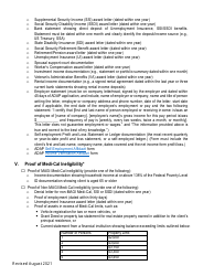 Acceptable Supporting Documentation Checklist - AIDS Drug Assistance Program - California, Page 3