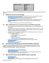 Acceptable Supporting Documentation Checklist - AIDS Drug Assistance Program - California, Page 4