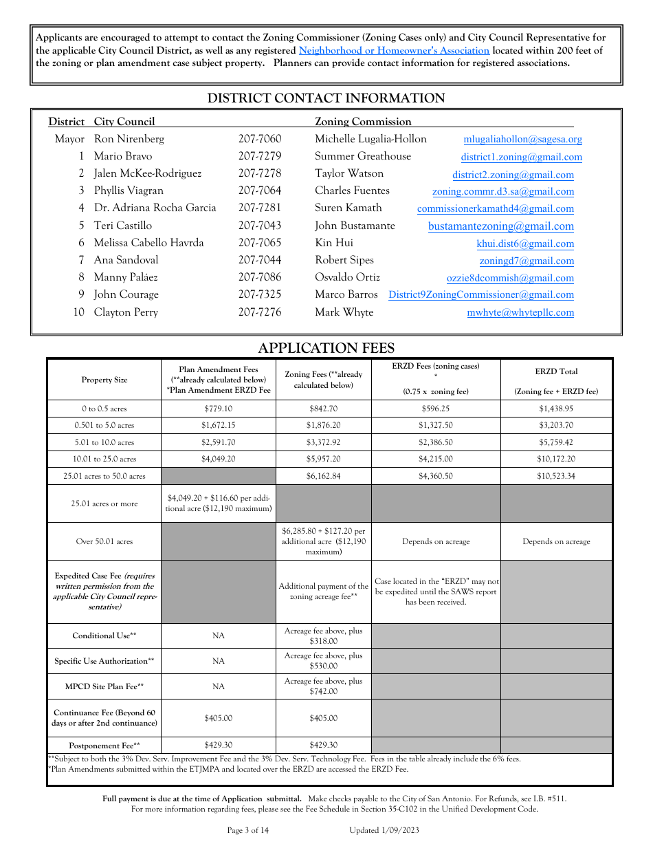 Application for Change of Zoning / Plan Amendment - City of San Antonio, Texas, Page 3