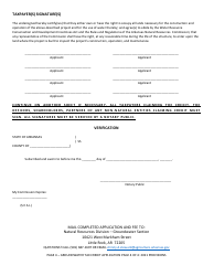 Groundwater Conservation Tax Credit Approval Application - Arkansas, Page 4