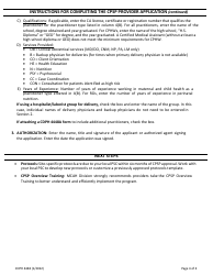 Form CDPH4448 Provider Application - Comprehensive Perinatal Services Program (Cpsp) - California, Page 4