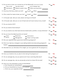 Form CDPH4472C Prenatal Nutrition Assessment - California, Page 3