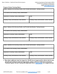 Form CDPH E276R Online Nurse Assistant Training Renewal Application - California, Page 3