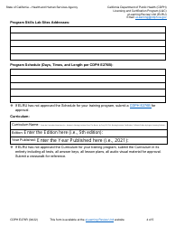 Form CDPH E276R Online Nurse Assistant Training Renewal Application - California, Page 4