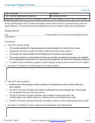 Form CDPH E276P Online Nurse Assistant Training Program Policies and Procedures - California, Page 10