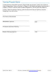 Form CDPH E276P Online Nurse Assistant Training Program Policies and Procedures - California, Page 13