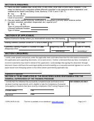 Form CDPH283 B Certified Nurse Assistant (Cna) Initial Application - California, Page 2