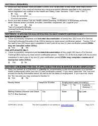 Form CDPH283 C Certified Nurse Assistant (Cna) and/or Home Health Aide (Hha) Renewal Application - California, Page 2