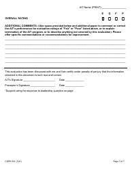 Form CDPH501 Administrator in Training (Ait) Evaluation Report - California, Page 7