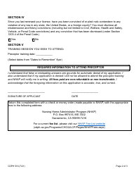 Form CDPH516 Nhap Preceptor Training Registration Form - California, Page 2