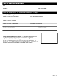 Forme 11 Consentement Et Autorisation - Ontario, Canada (French), Page 2